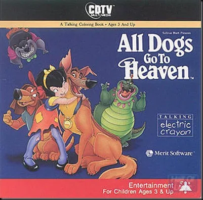 All dogs to heaven coloirung book cdtv