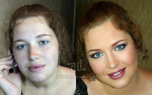 Before and after make-up artists 21