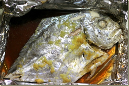 Out of the oven - Threadfin Trevally en papillote
