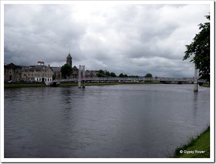 Views along the river Ness through Inverness.