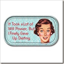 gave up dieting