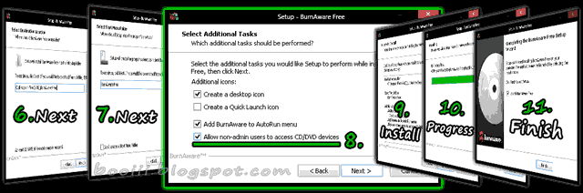 How to install Burn aware free Edition