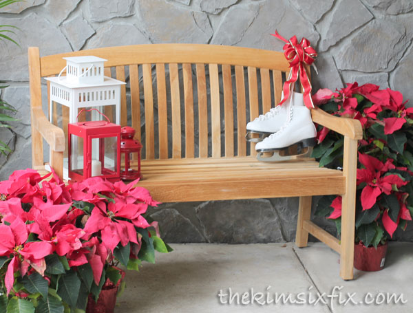 Christmas bench