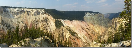Sept 4, 2012: A panorama of the Grand Canyon of the Yellowstone from Artist Point