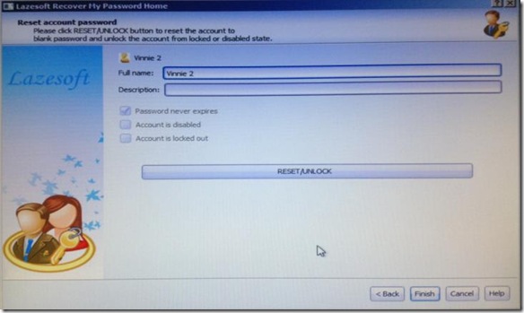 Lazesoft Recover My Password Home Edition eliminare la password dell’account
