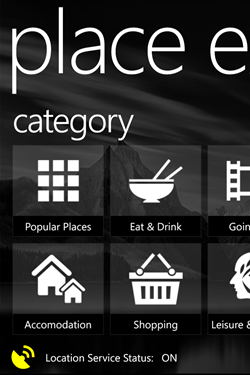 "Place Explorer" app for Windows Phone