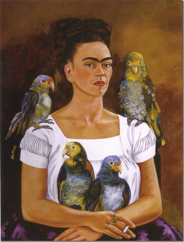 Frida Khalo, Autoportrait aux perroquets