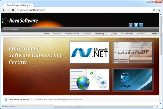 Il sito web Software Nova