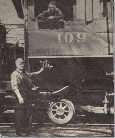 1930s Logging Railroad Locomotive & Crew