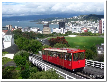Wellington's famous cable car which helped to establish Kelburn and Karori.