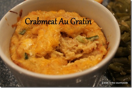 recipe for crabmeat au gratin