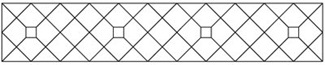 Diagonal Grid with Accent Tile