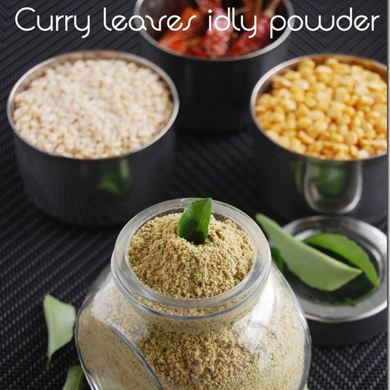 Curry leaves idly powder