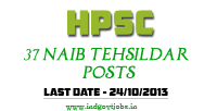 HPSC Naib Tehsildar Recruitment 2013