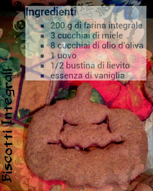 biscotti integrali di halloween