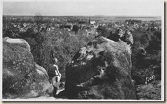 Nemours vue panoramique des rochers Gréau