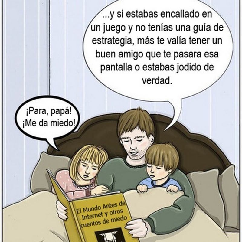 Humor gráfico: la vida antes de internet