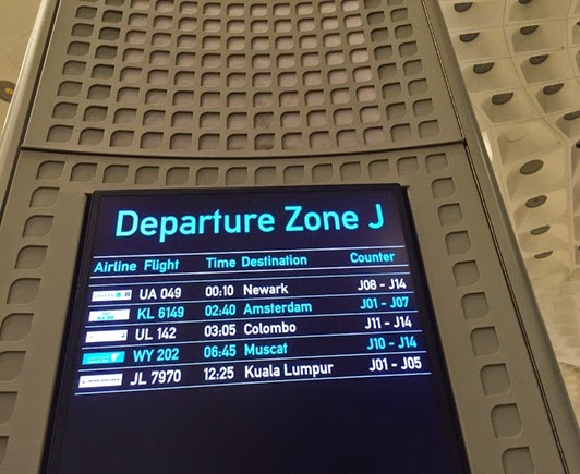 Counter Details in Departure Zone