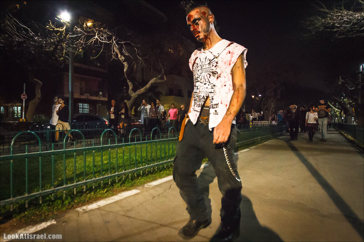 LookAtIsrael.com - Парад зомби в Тель Авиве | Zombie walk TLV, Tel Aviv 2015 |  מצעד זומבים בתל אביב, צעדת הזומבים, זומבי ווק