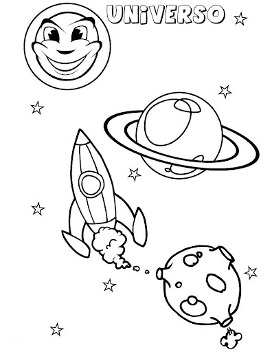 DIBUJOS PARA COLOREAR EL UNIVERSO