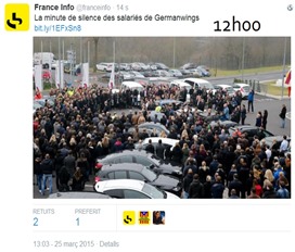 catastròfa aeriana de Germanwings minuta de silenci