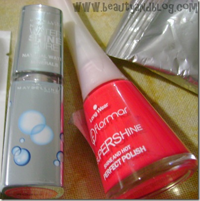 Maybelline Watershine Lipstick Flormar Supershine Nail Paint