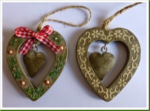 Christmas Heart Tree Decorations 