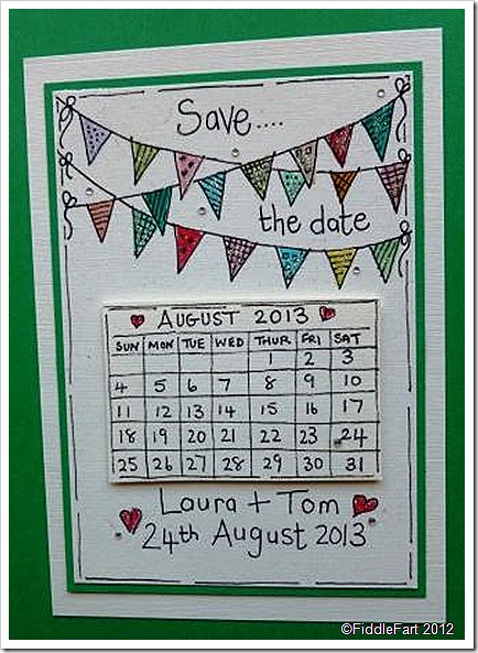 Wedding Save The Date Calendar