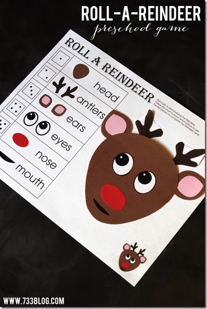 FREE Printable Christmas Game for Kids - roll a reindeer. This super cute Preschool Christmas Game will be a huge hit at part of your Christmas countdown. FREE Printable Christmas Game for Kids - roll a reindeer. This super cute Preschool Christmas Game will be a huge hit at part of your Christmas countdown.