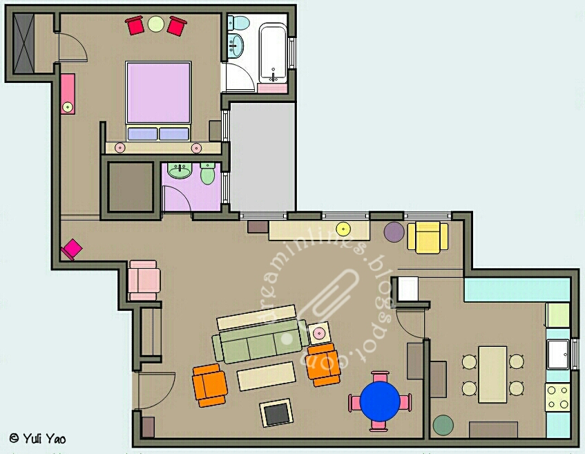 Scale It Apartment Of Dharma Greg Montgomery Apartment Portrayed By Jenna Elfman And Thomas Gibson From The Hit American Television Sitcom Dharma Greg 1997 2002 I Love This So Much