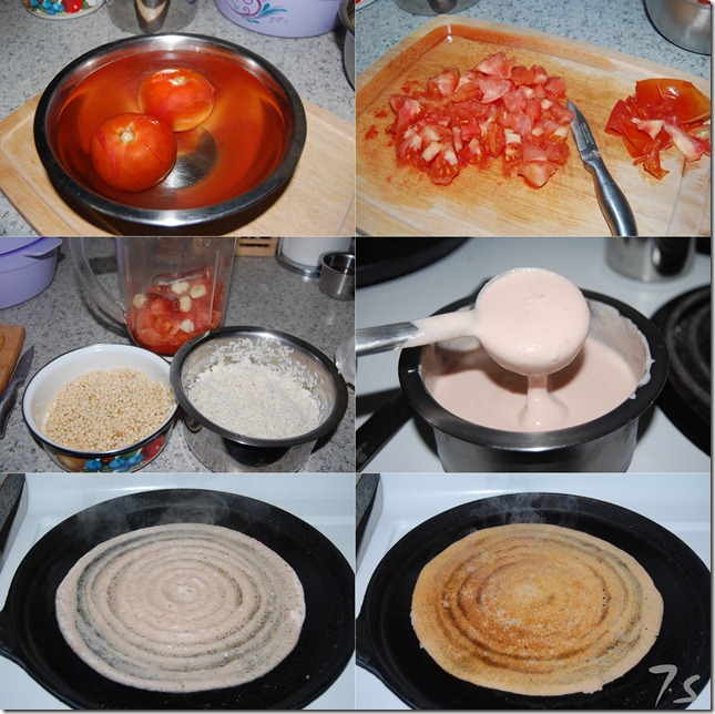 Tomato dosai process
