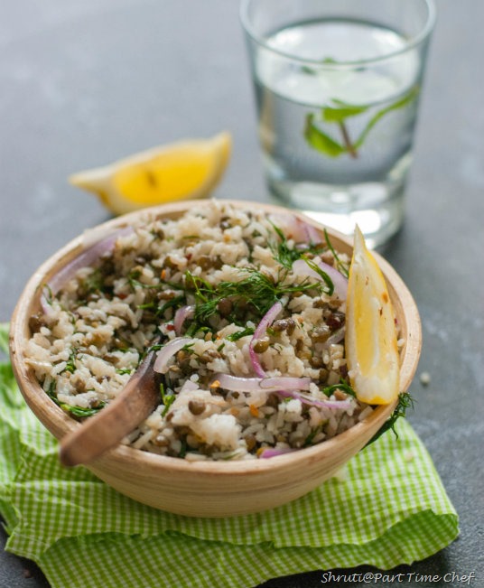 Dill and Lentil rice 8