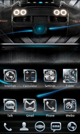 AI-Blue GO Launcher EX Theme v1.0 APK