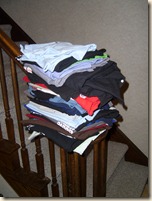 stack of washed t-shirts