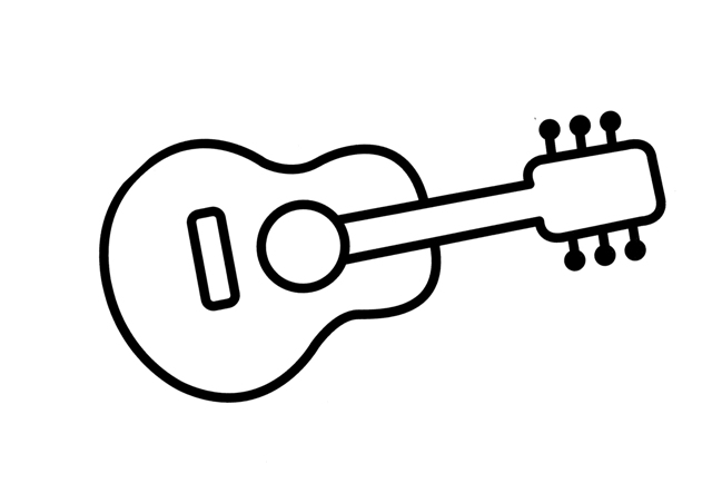 GUITARRAS DIBUJOS PARA COLOREAR