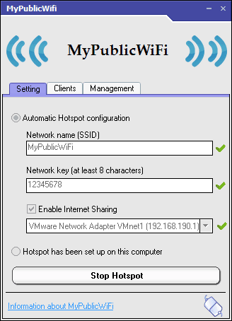 MyPublicWiFi MyPublicWiFi