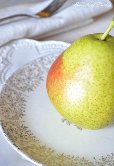 autumn plates & pears