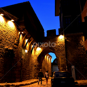 A Night In The Old Town by Rumiana Doncheva - City,  Street & Park Historic Districts