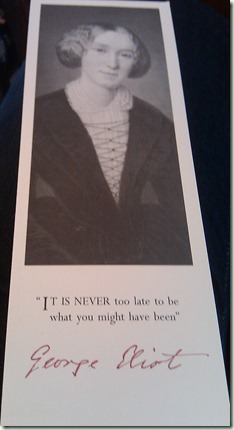 George Eliot card