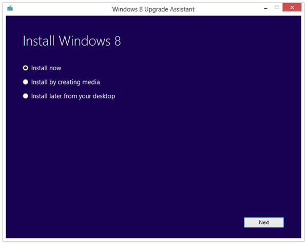 Windows 8 Upgrade Assistant