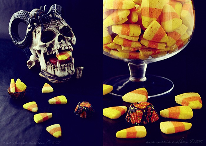 candy corn cookies collage 2