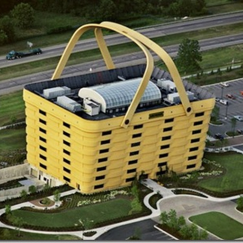 Arhitectura : clădirea în formă de coş de picnic