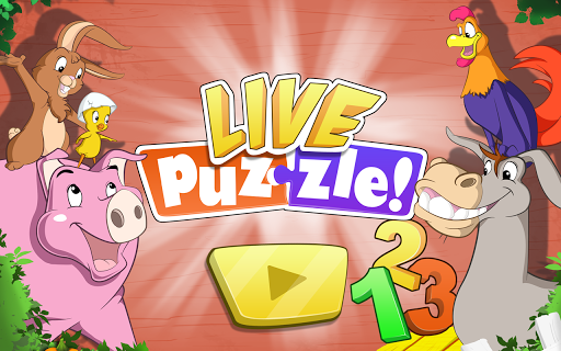 Live Puzzle Farm Numbers kids