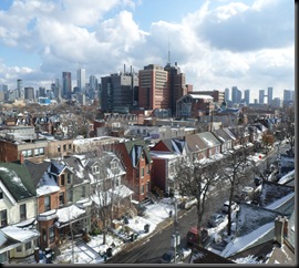 View from South view onto the Lake in Toronto near College & Bathurst