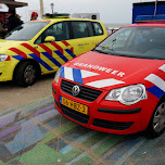 the ambulance & fire service in Scheveningen, Netherlands 