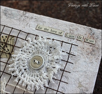 For the love of lace and rust - Mixed Media Collage by Vintage with Laces For the love of lace and rust - Mixed Media Collage by Vintage with Laces