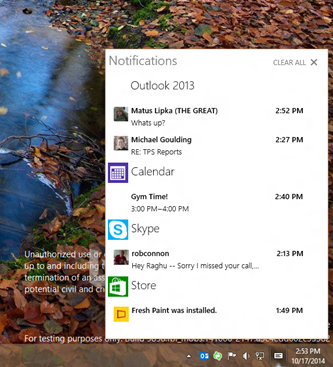 Windows 10 Brings App Notification Center To Desktop