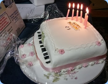 The Birthday cake for Kuniko. Photo courtesy of Dennis Lyons.