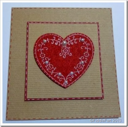 Nordic heart Card
