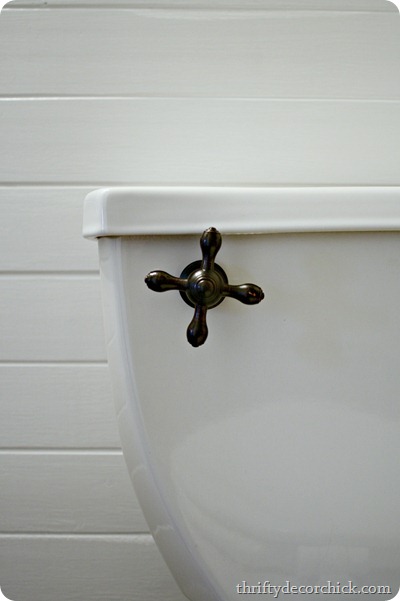 x-shaped toilet handle